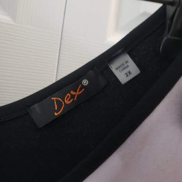 EUC Dex Sz 2x cold shoulder blouse - Picture 7 of 7